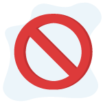 Symbol für Blockierung