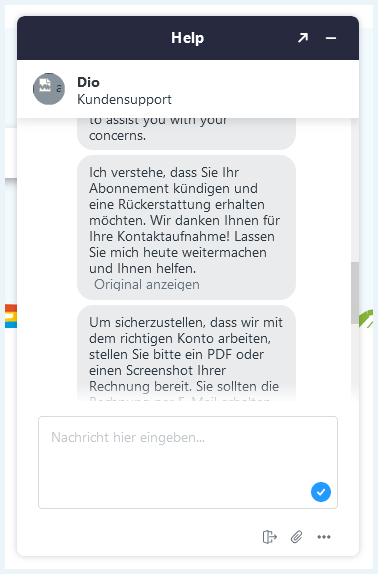 Rechnung bereithalten CyberGhost Kündigen