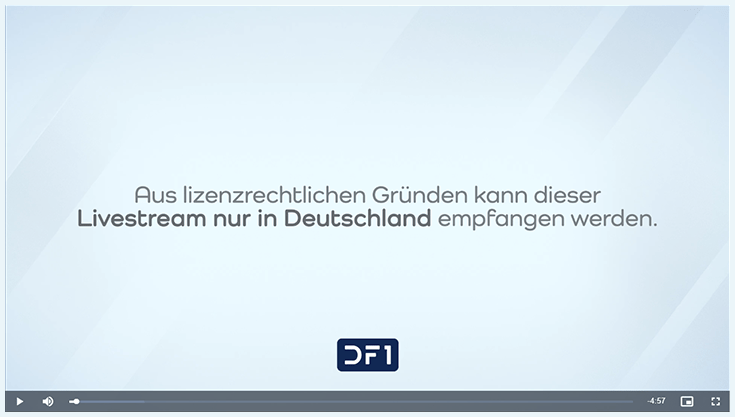 DF1 Player, der nicht startet, wegen der regionalen Beschränkung