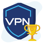 Icono cudrado de la mejor VPN
