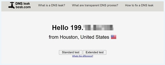 prueba fuga dns server