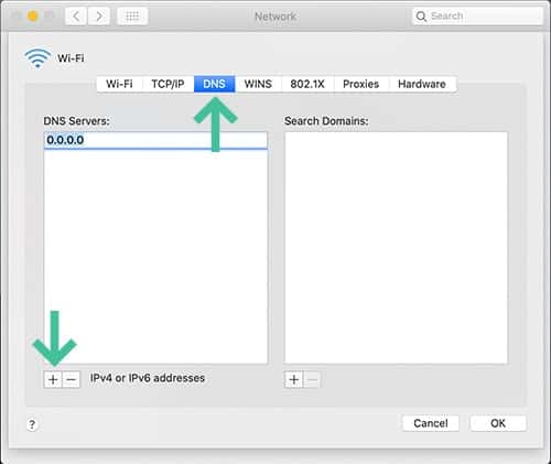 protocolo dns MacOS