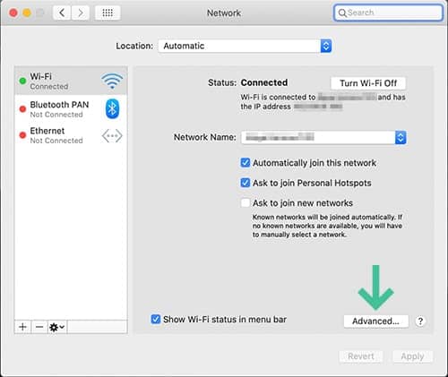 configurar dns MACOS