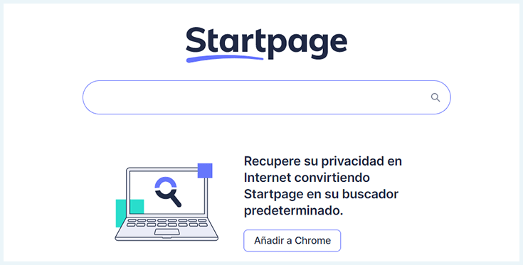 startpage en español alternativa al navegador duckduckgo