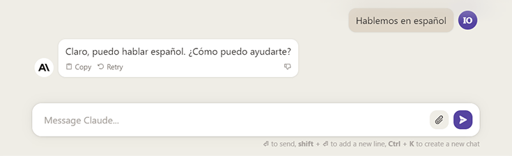 claude ai chatbot en español