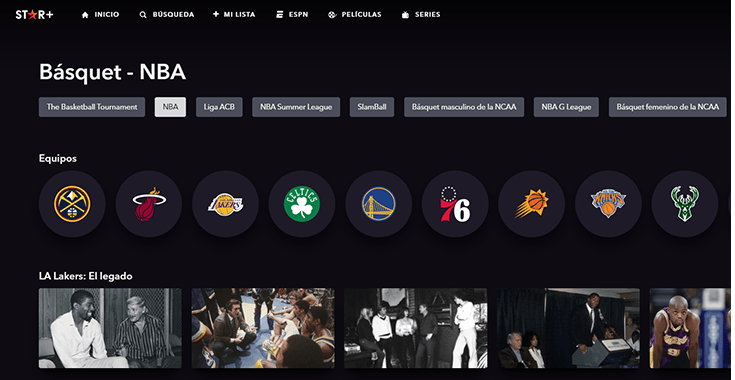 ver nba en vivo star plus