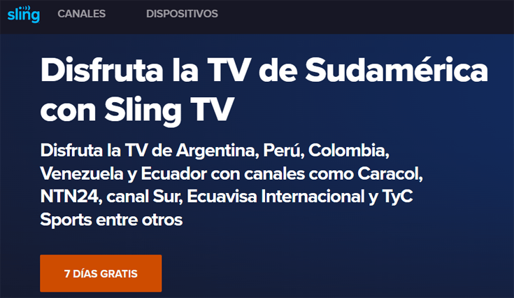 Sing TV con opción para ver TV de Sudamérica