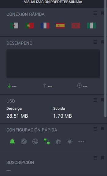 Interfaz ampliada de app PIA en Windows