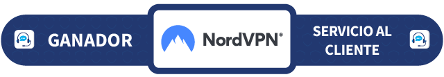 Banner Servicio al cliente ganador NordVPN