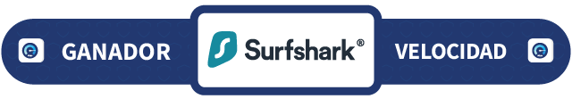 Banner ganador Surfshark en velocidad
