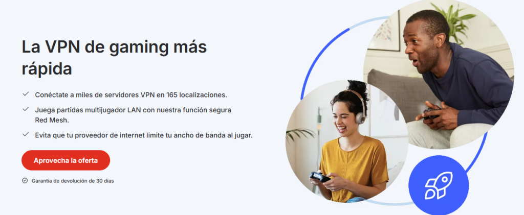 Elige e instala una VPN para juegos fiable