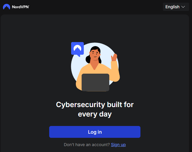 nordvpn login