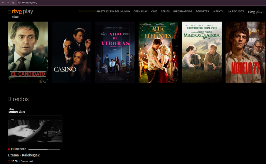 rtve play cine
