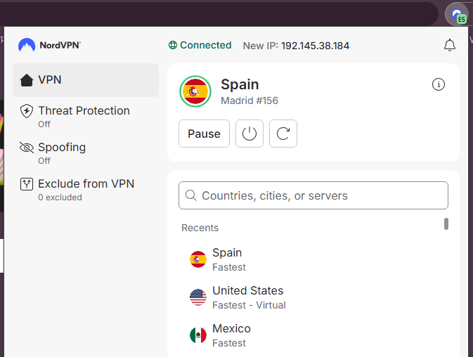 nordvpn espana