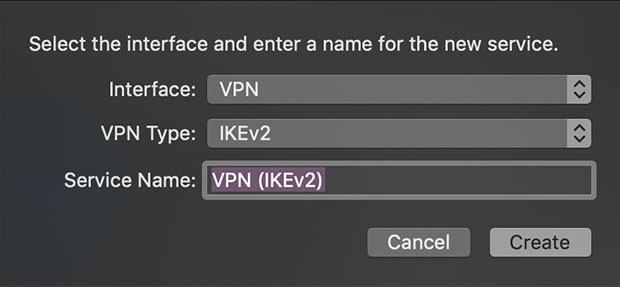 detalles de VPN for mac