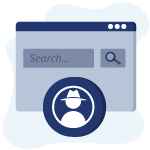 Icône du moteur de recherche incognito