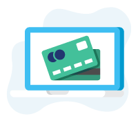 Cartes de crédit sur ordinateur portable