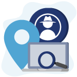 Icône d'anonymat en ligne