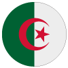 Drapeau circulaire de l'Algérie