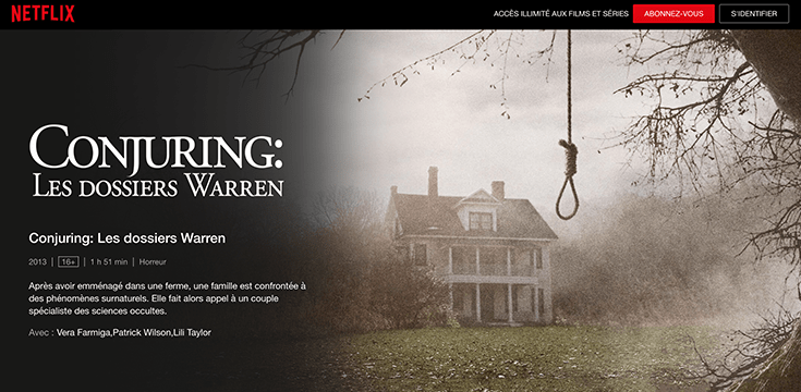 Conjuring : les dossiers Warren, film d’Halloween disponible en streaming sur Netflix
