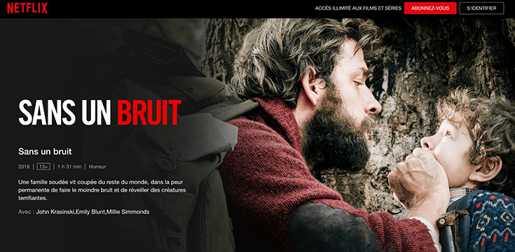Sans un bruit, film d’Halloween disponible en streaming sur Netflix
