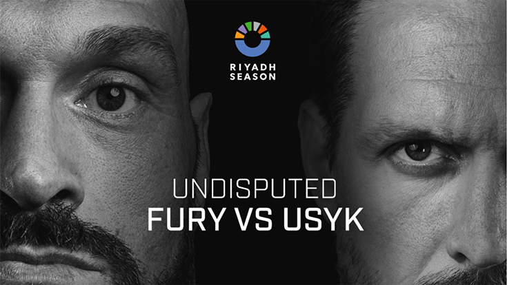 Affiche du combat de boxe entre Tyson Fury et Oleksandr Usyk