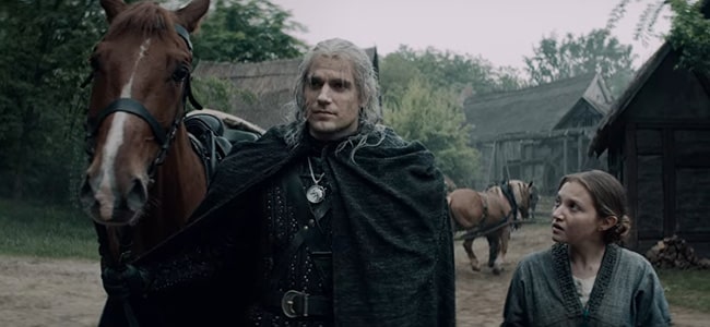 Capture d'écran de la série The Witcher