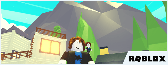 Screenshot of a Roblox character in-game with the Roblox logo in the corner
