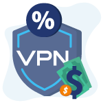 Icona che rappresenta le offerte scontate VPN