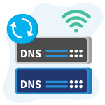 ícone mostrando como alterar servidor dns