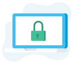 Laptop com cadeado vpn ip dedicado