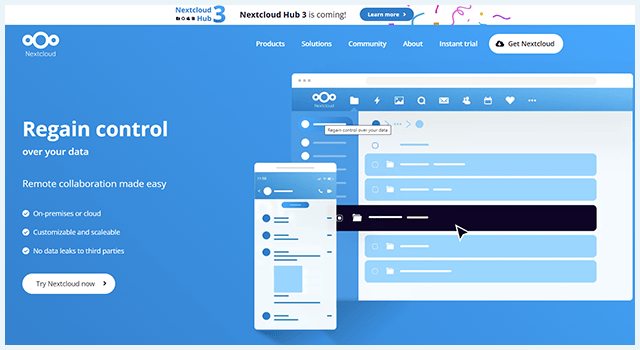 nextcloud, alternativa ao google drive