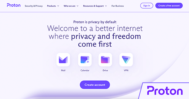 página inicial do site do Proton VPN, provedor de VPN pornô que se destaca por ser uma VPN grátis