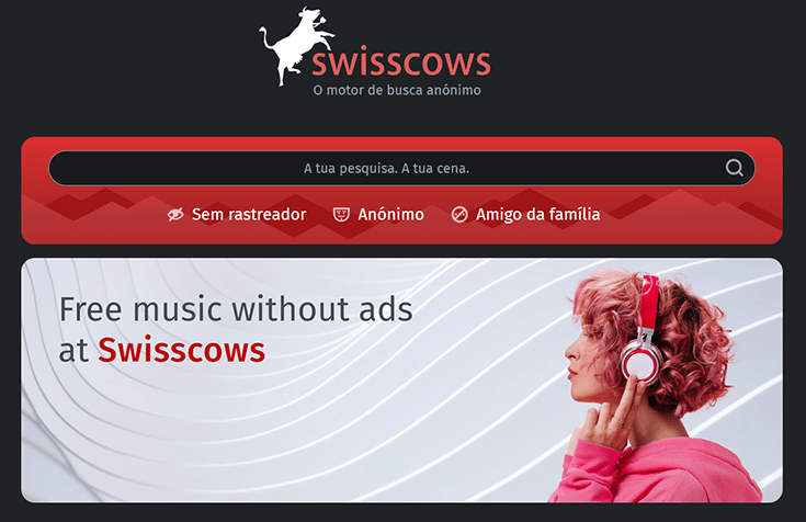 Swisscvows, alternativa à Pesquisa Google