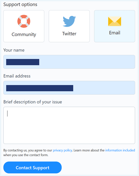 A screenshot of a 1Password support ticket.