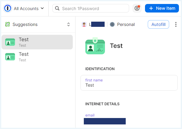 1Password's browser extension