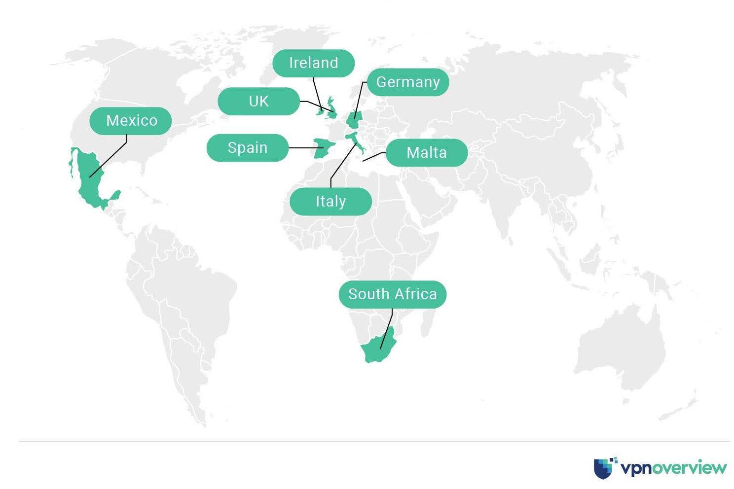 A map with Betway legal countries