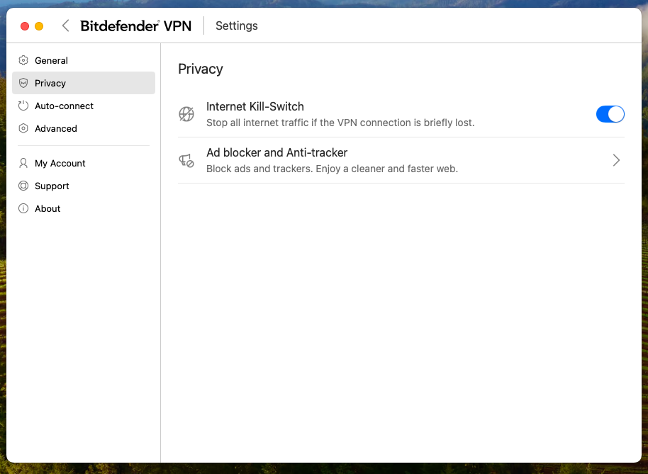 Bitdefender VPN’s Kill Switch