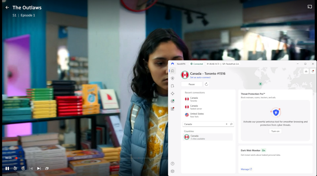 CBC Gem unblocked with NordVPN