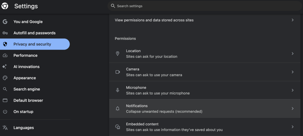 Collapse unwanted requests