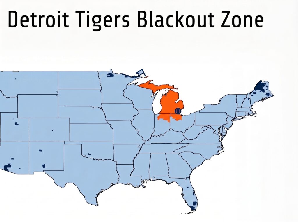 Detroit Tigers game blackout zone