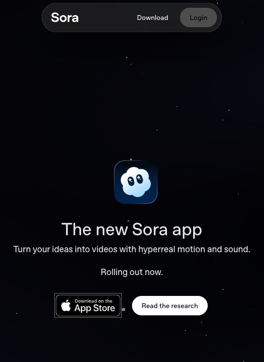 Download the Sora app