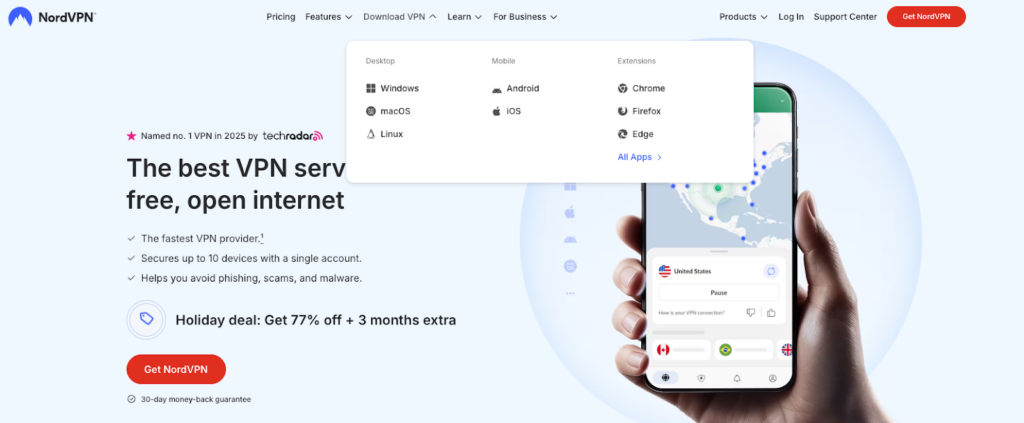 Download NordVPN to access porn in Arkansas