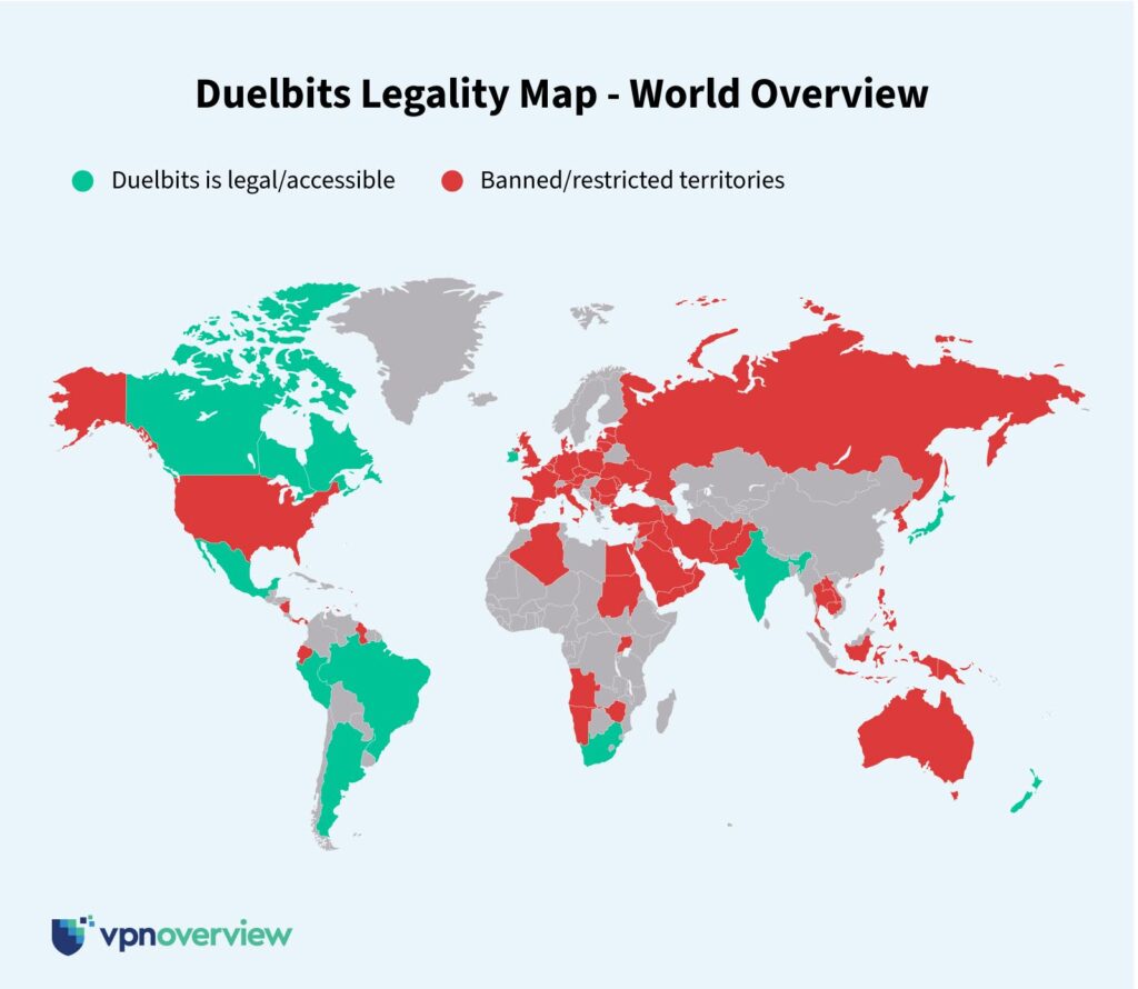 Duelbits legality map