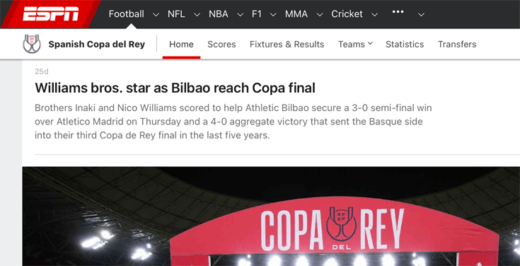 Copa del Rey on ESPN+
