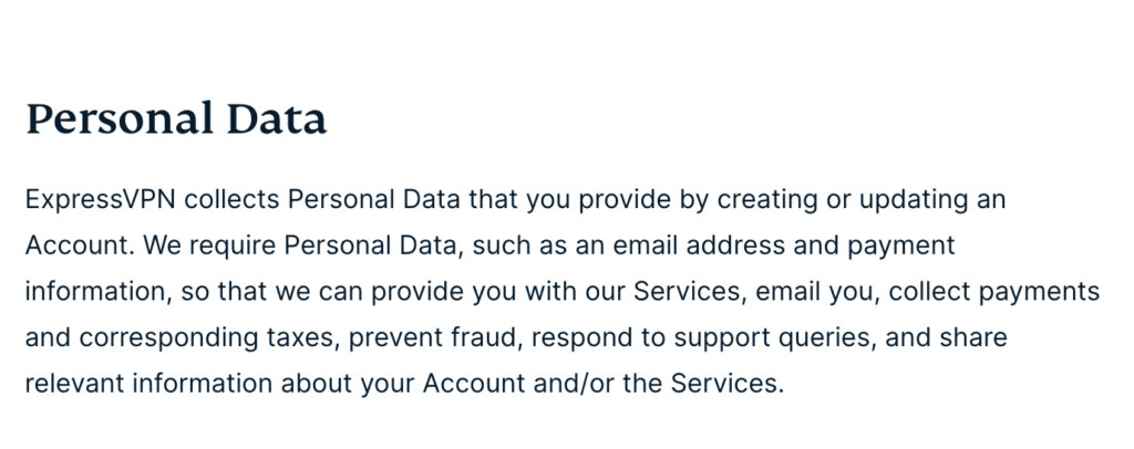 ExpressVPN Privacy Policy