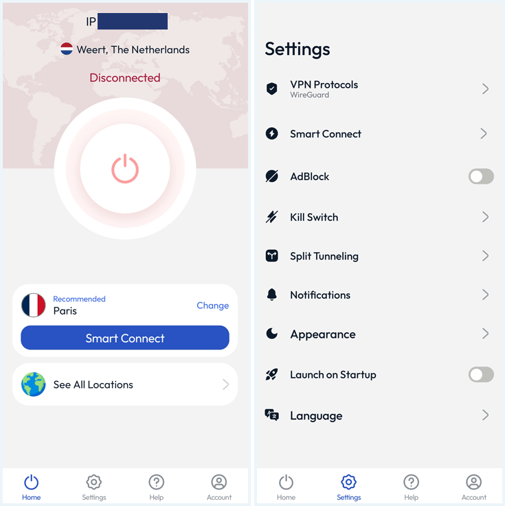 FastestVPN Android app