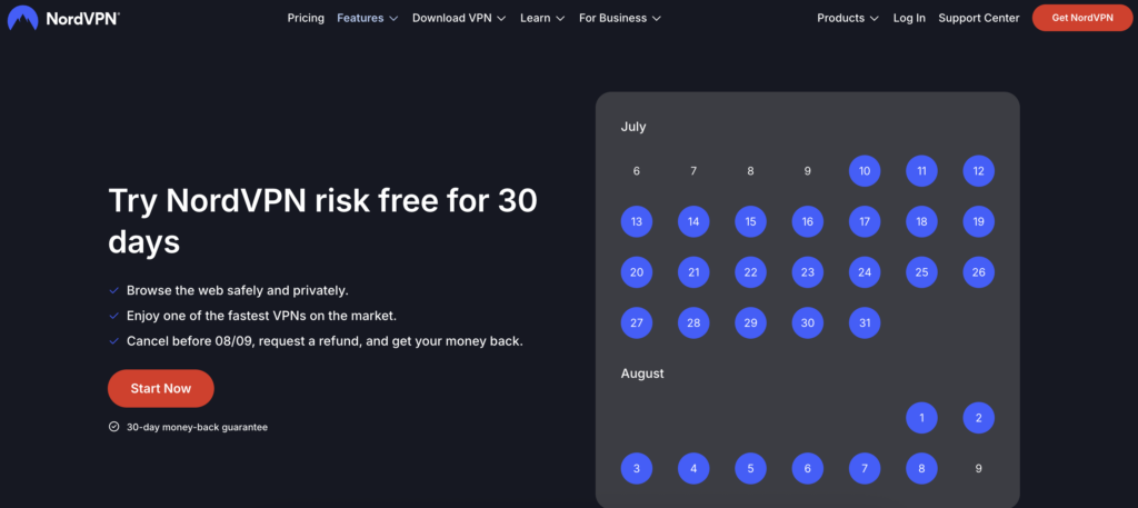 NordVPN risk-free trial