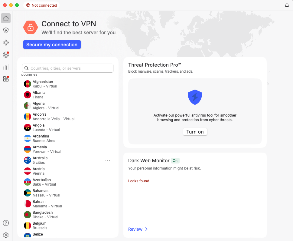 NordVPN's servers