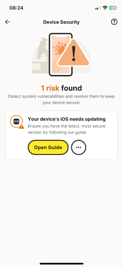 Norton on iPhone 1 risk found